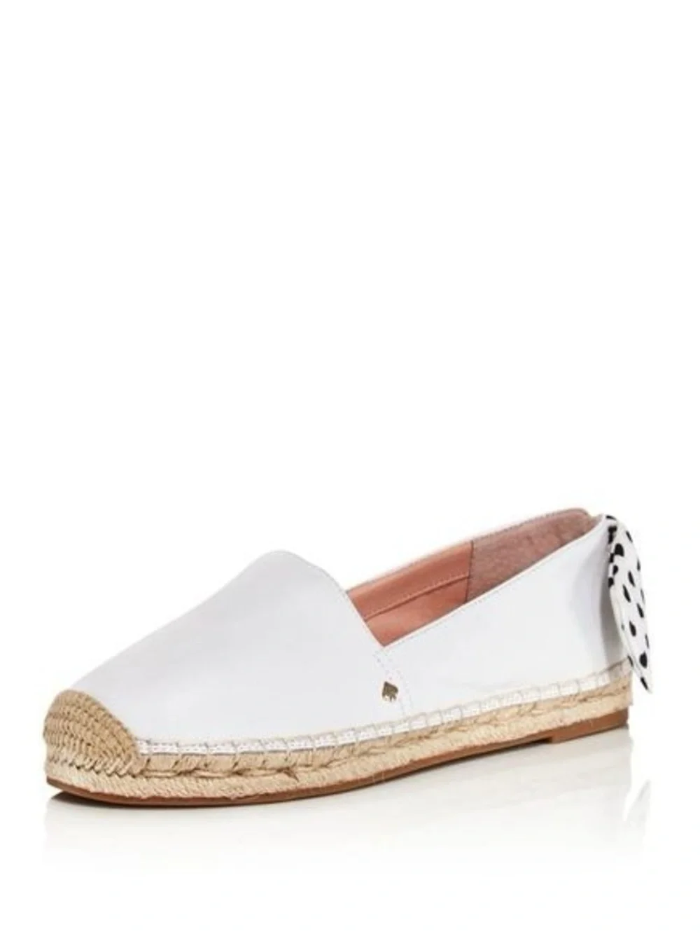Kate Spade New York Womens Tie Back Grayson Slip On Espadrille Shoes White 7.5